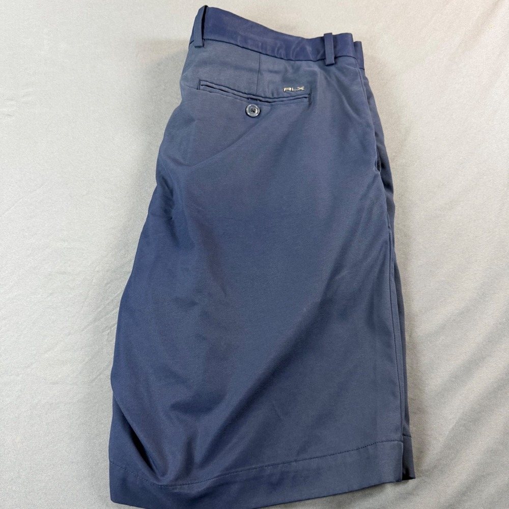 RLX Ralph Lauren Mens Navy Blue Performance Golf Shorts 32 785752438002